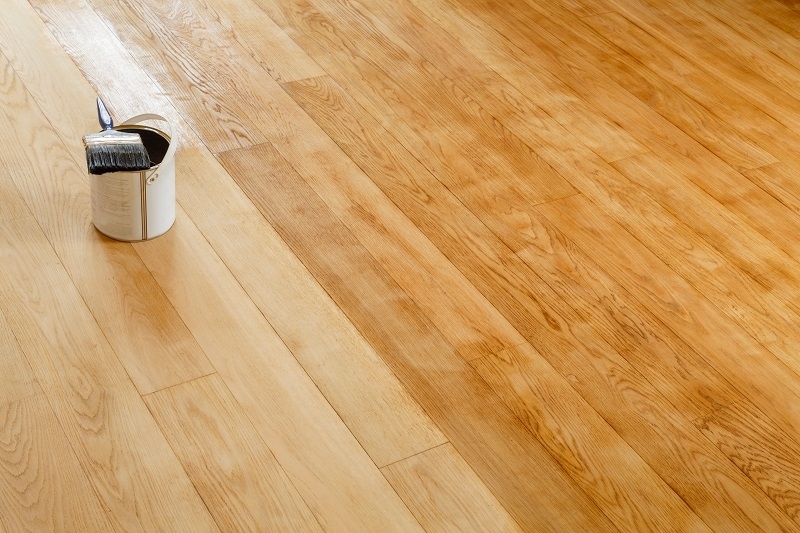 Staining wooden floor