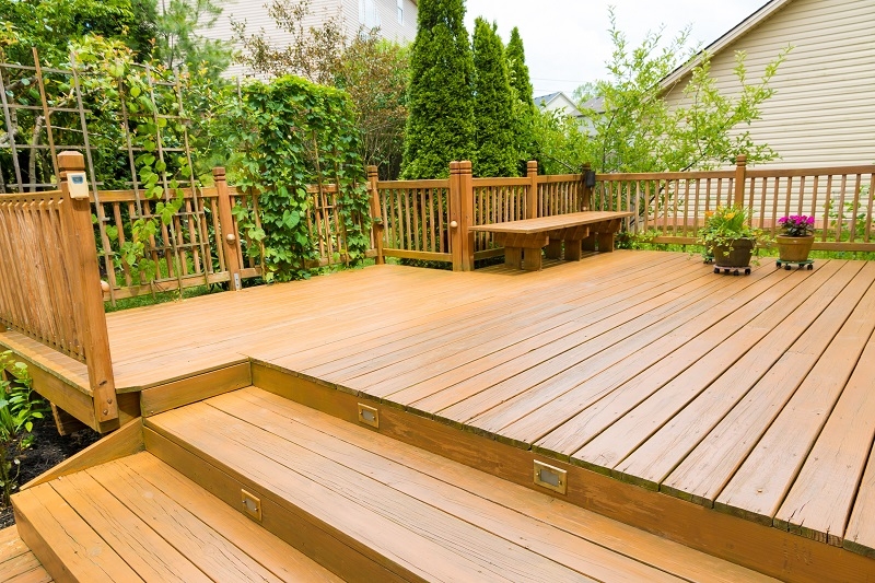 Deck with steps