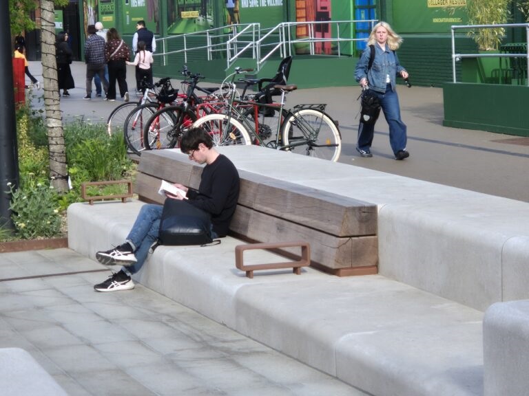 Recycled timber bench