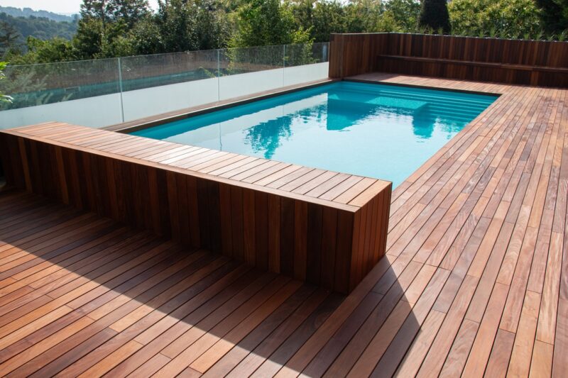 Swimming pool decking