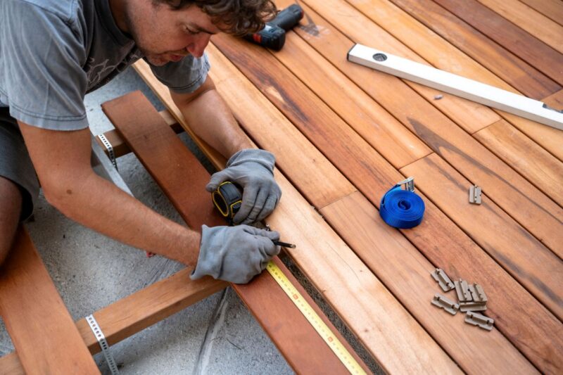 timber decking installation